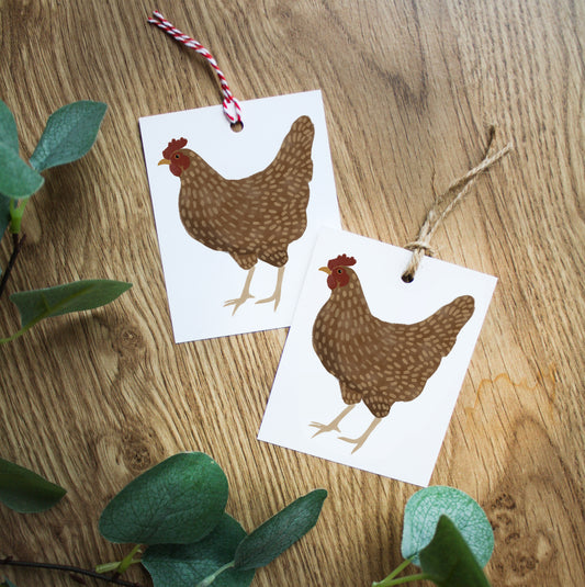 French Hen Christmas Gift Tags by heatherlucyj
