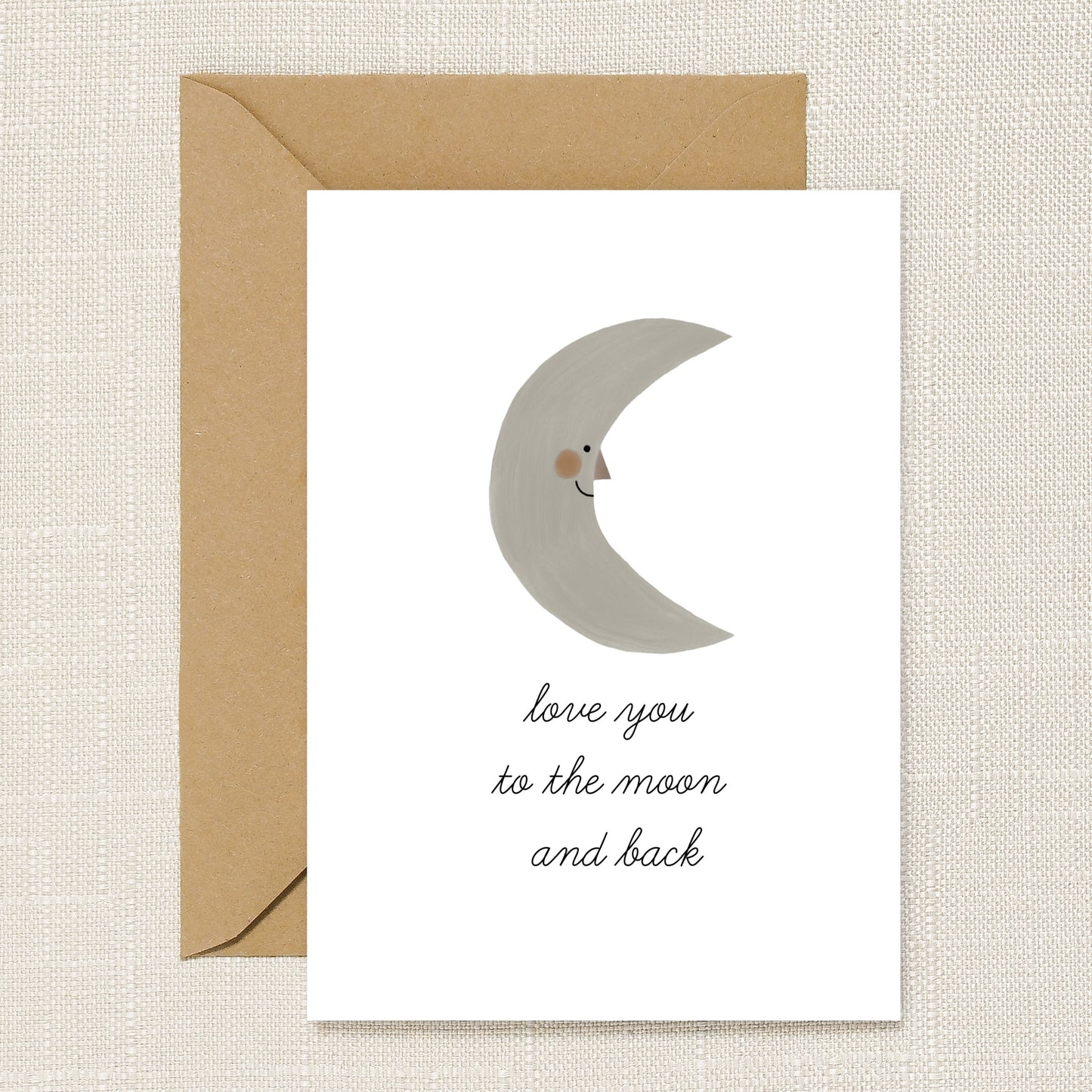Love You to the Moon and Back Greeting Card
