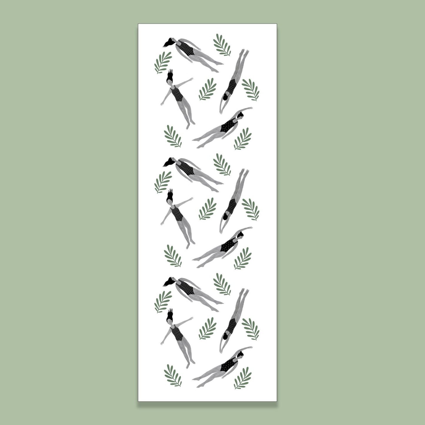 Wild Swimming Illustrated Bookmark