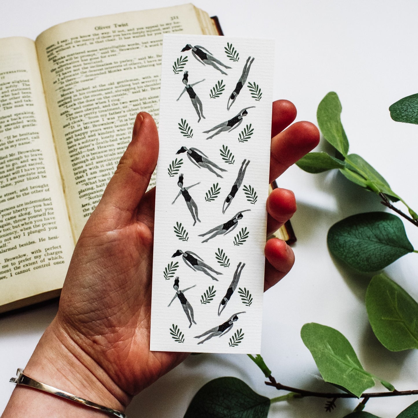 Wild Swimming Illustrated Bookmark
