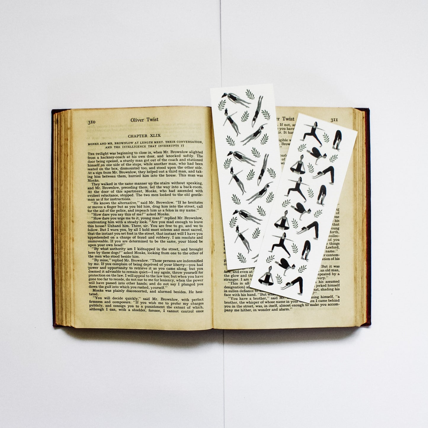 Set of Bookmarks - Wild Swimming & Yoga Design