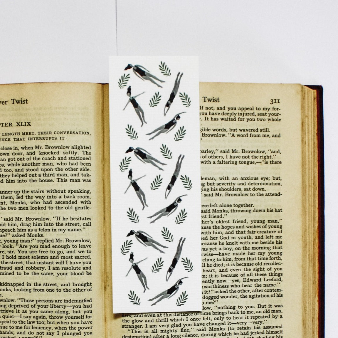 Wild Swimming Illustrated Bookmark