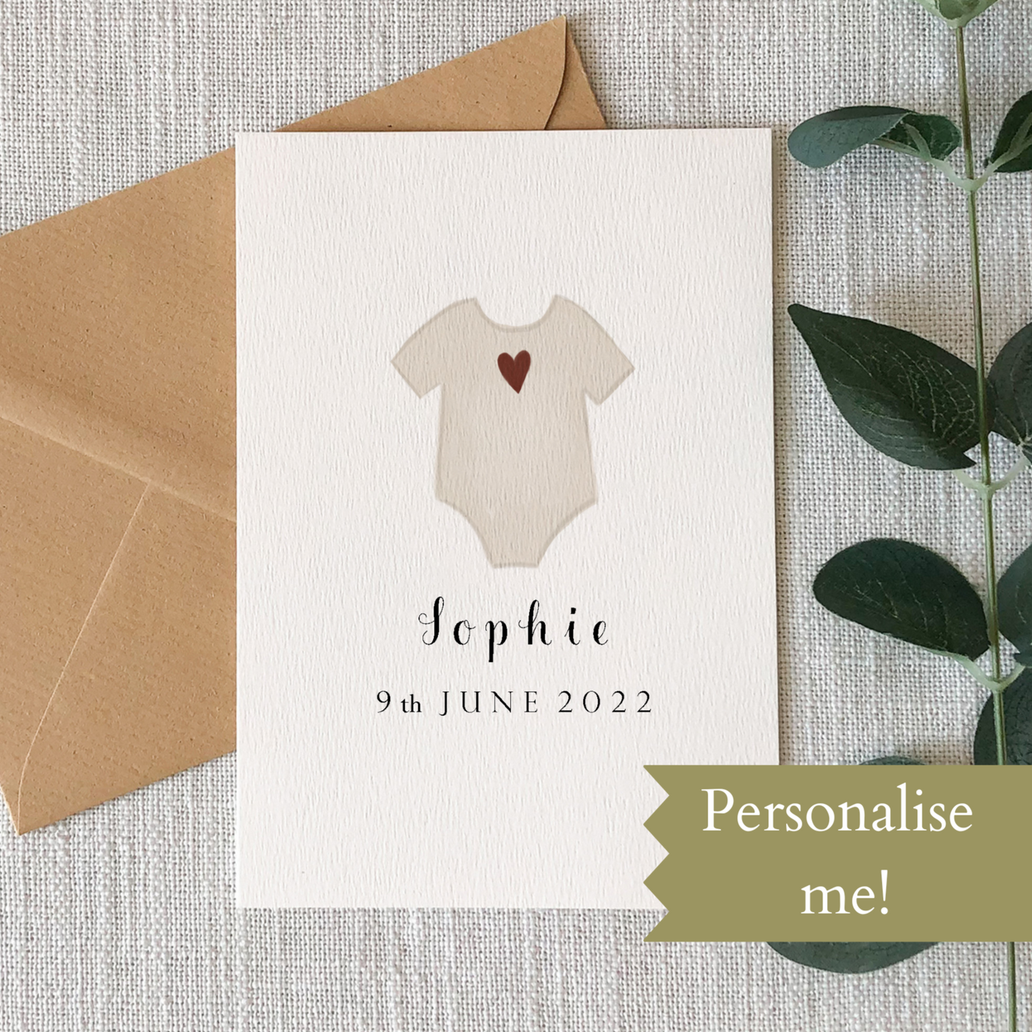 New Baby Congratulations Card | Personalised