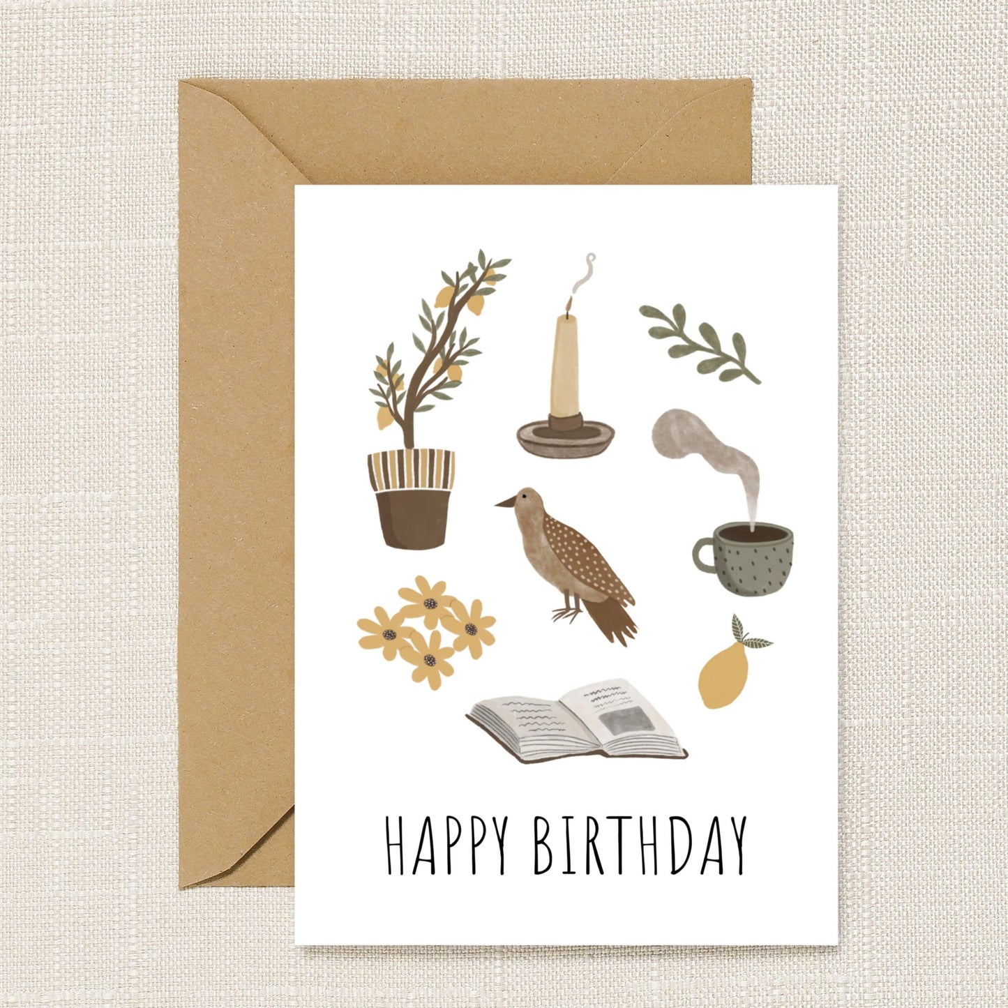Happy Birthday Slow Living Greeting Card