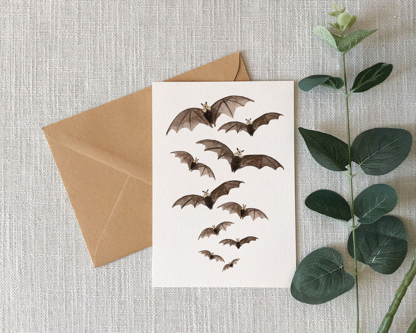 Halloween Bats Greeting Card