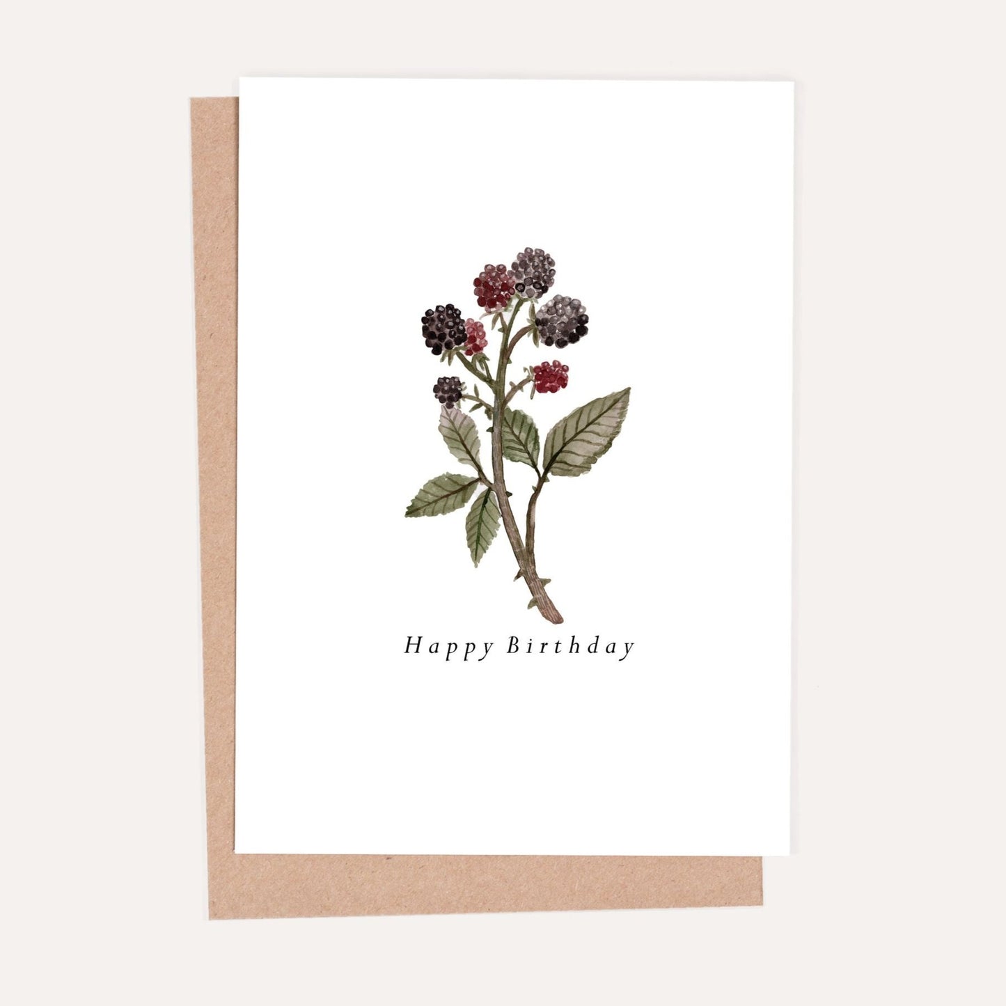 Blackberry Birthday Card
