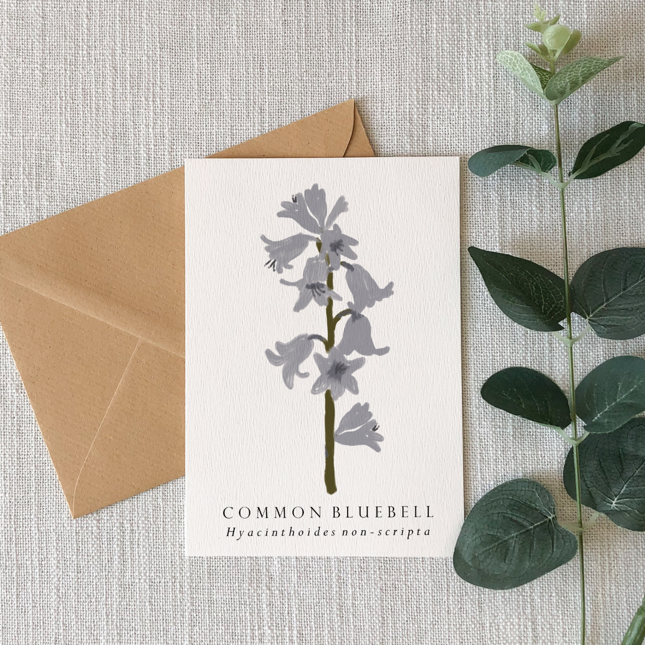 Bluebell Botanical Greeting Card