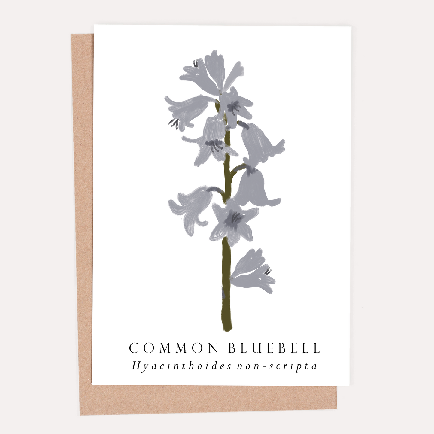 Bluebell Botanical Greeting Card
