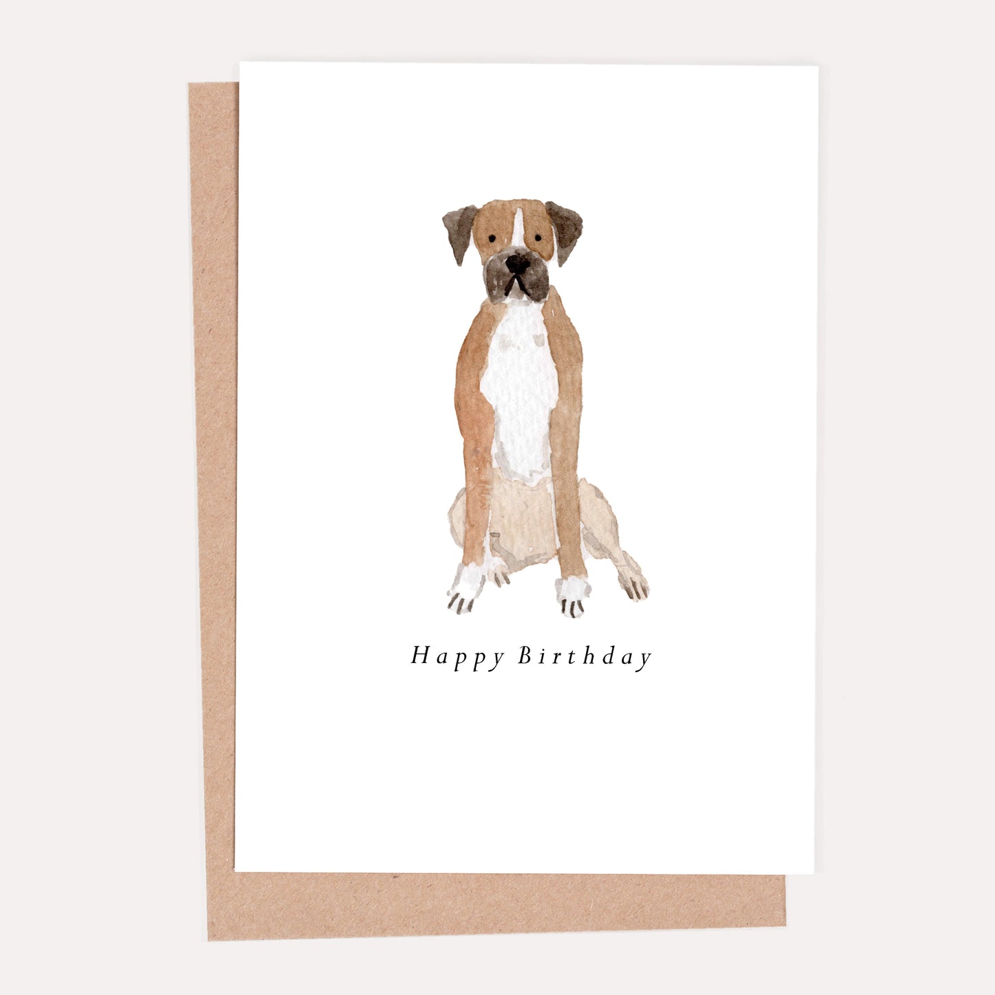 Boxer Birthday Card