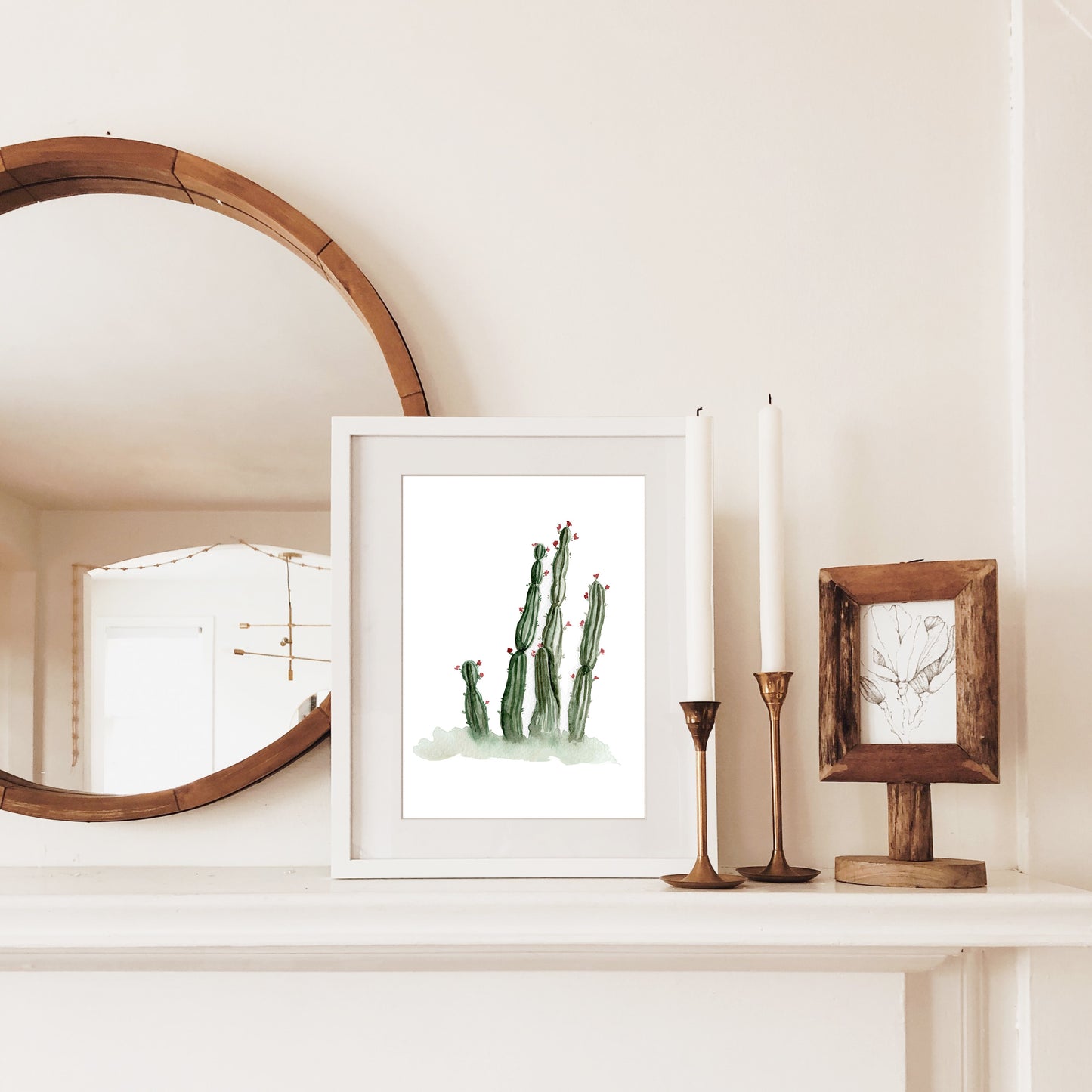 Cactus Patch Watercolour Art Print