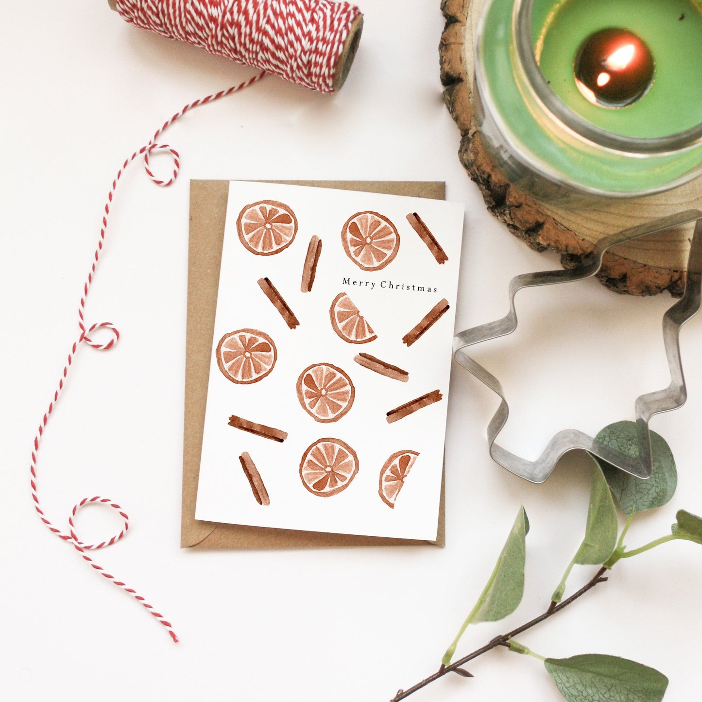 Cinnamon and Orange Christmas Card