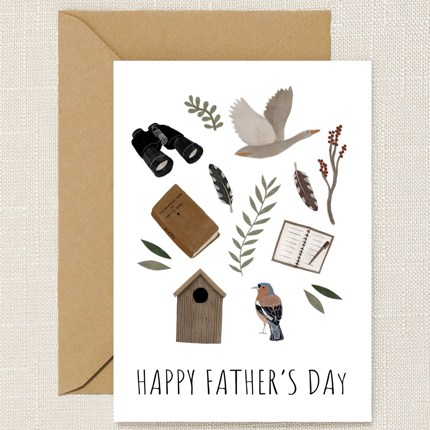 Happy Father's Day Birdwatching Card