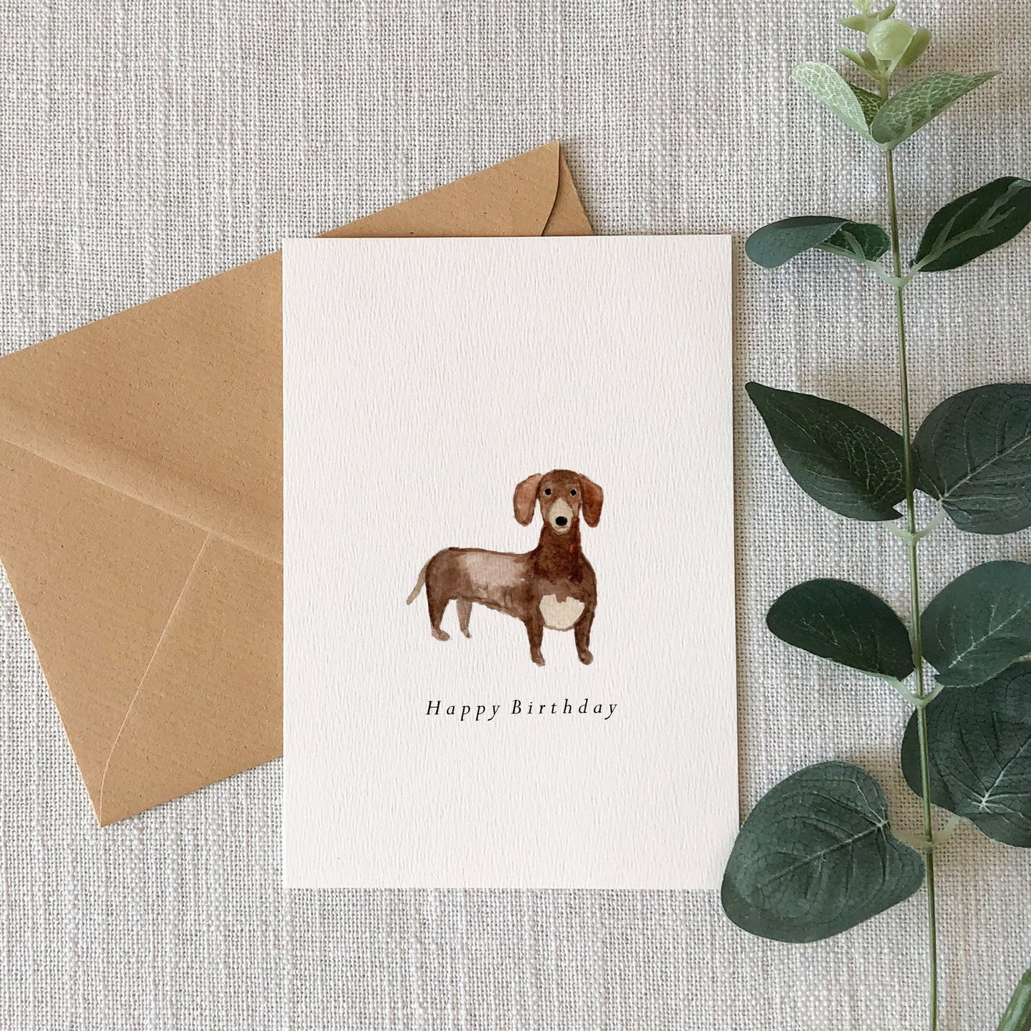 Dachshund Birthday Card