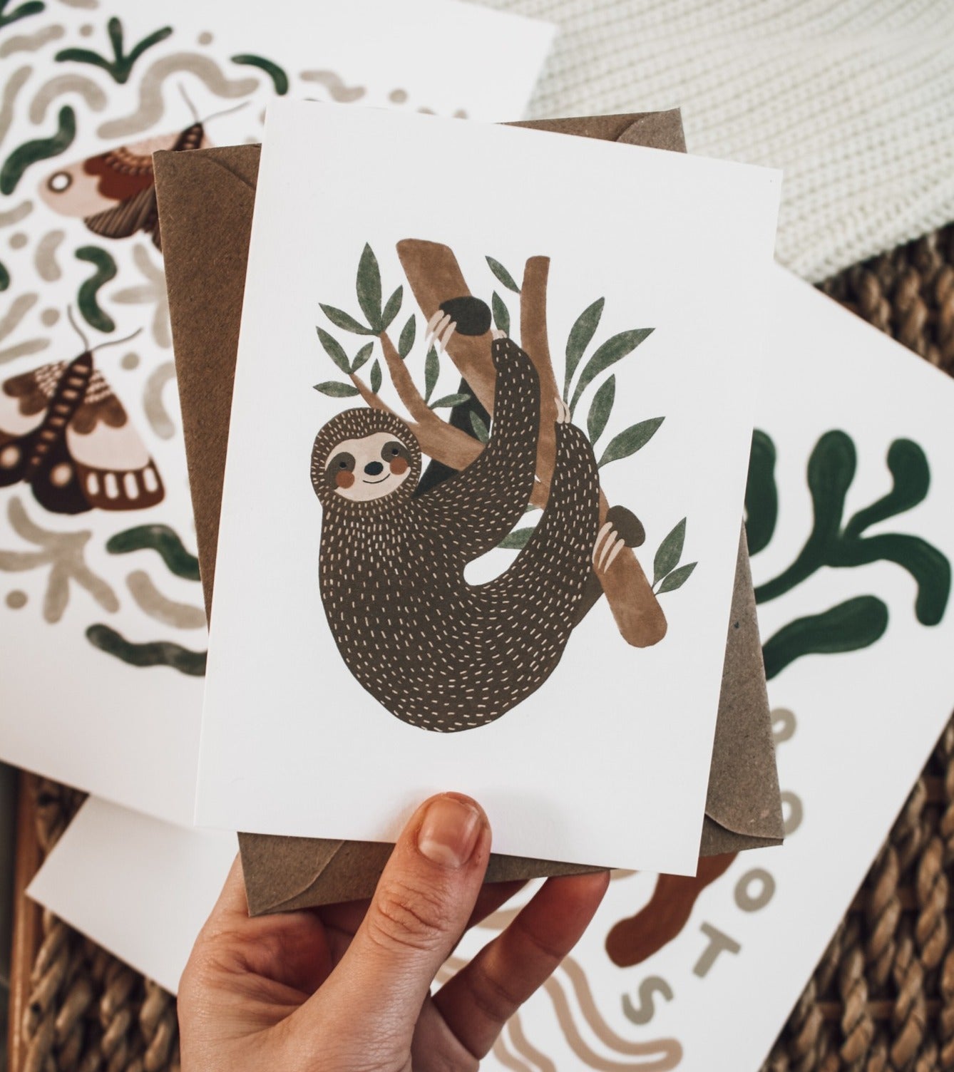Sloth Greeting Card