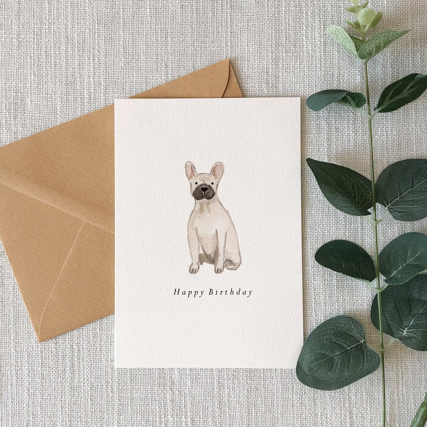 French Bulldog Birthday Card