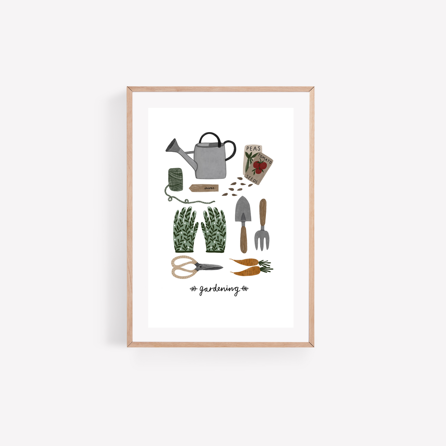 Gardening Essentials Art Print