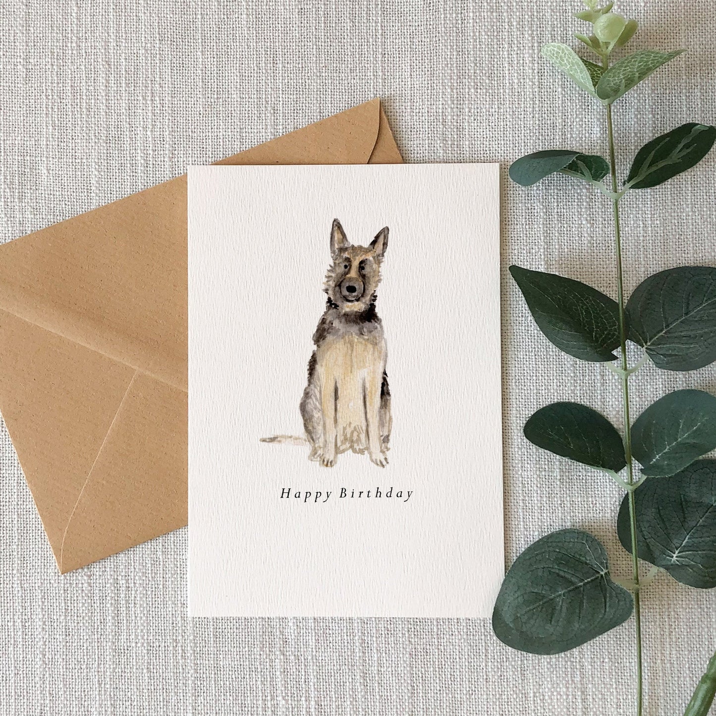 German Shepherd Birthday Card