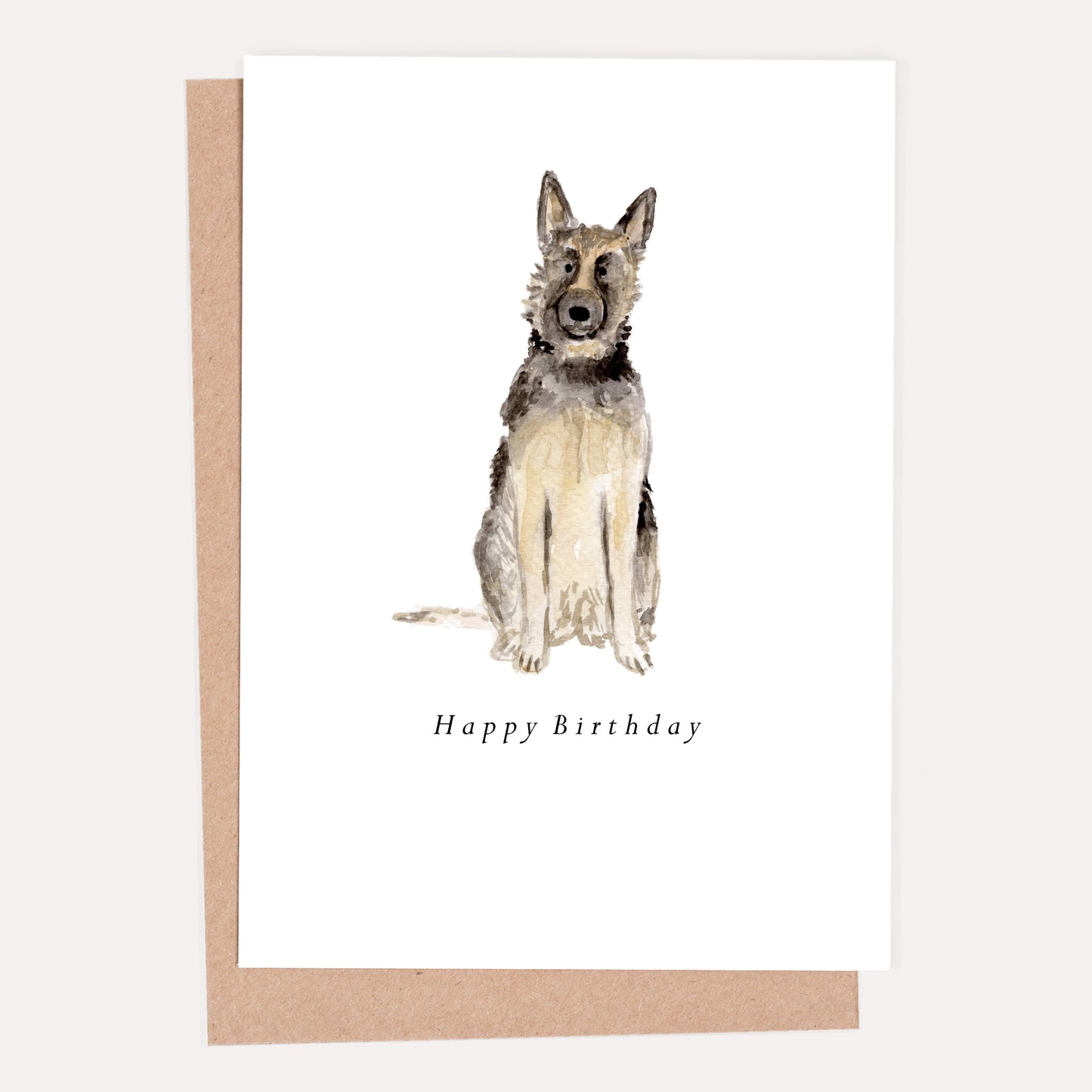 German Shepherd Birthday Card