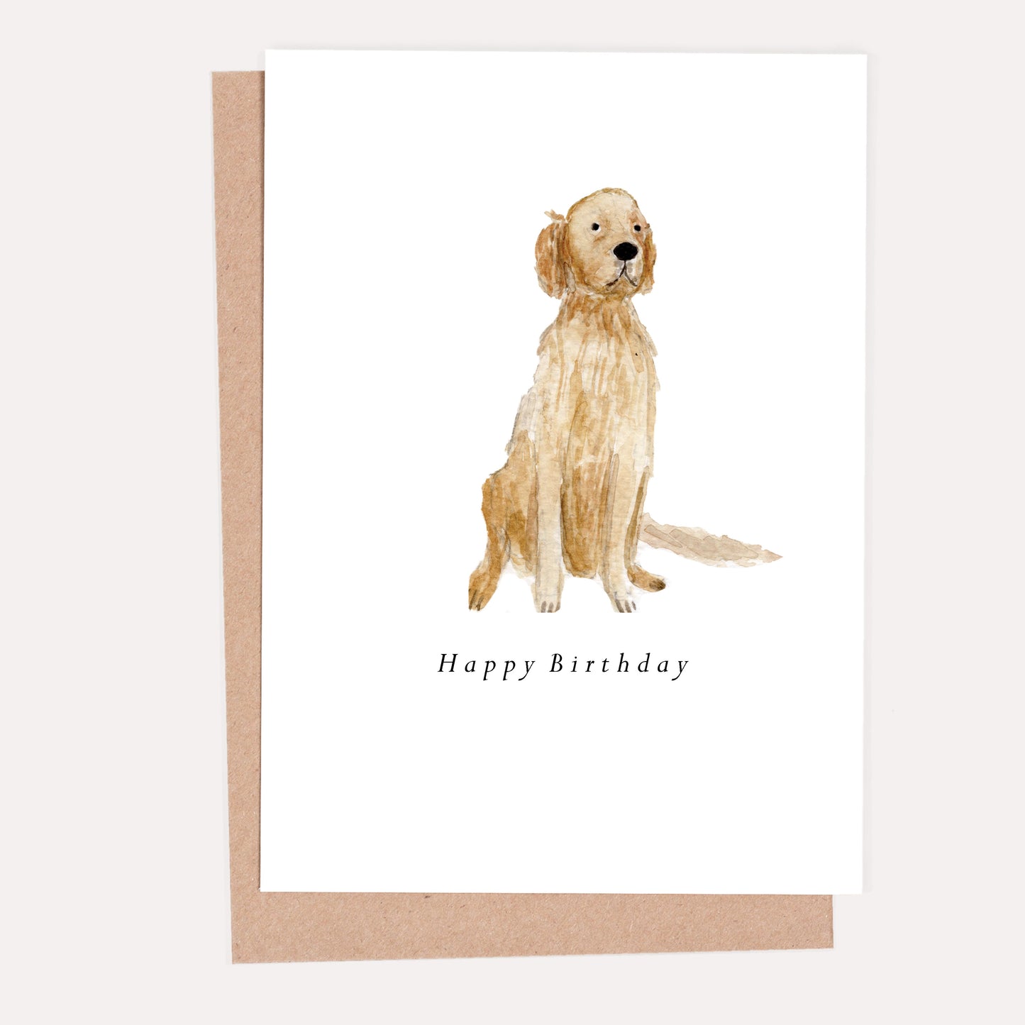 Golden Retriever Birthday Card