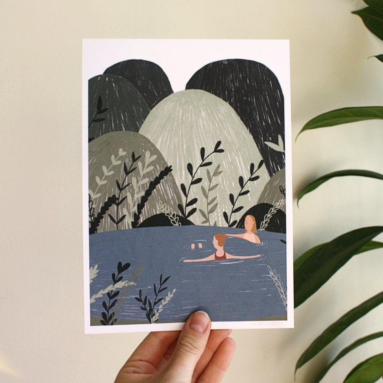 Wild Swimming Art Print