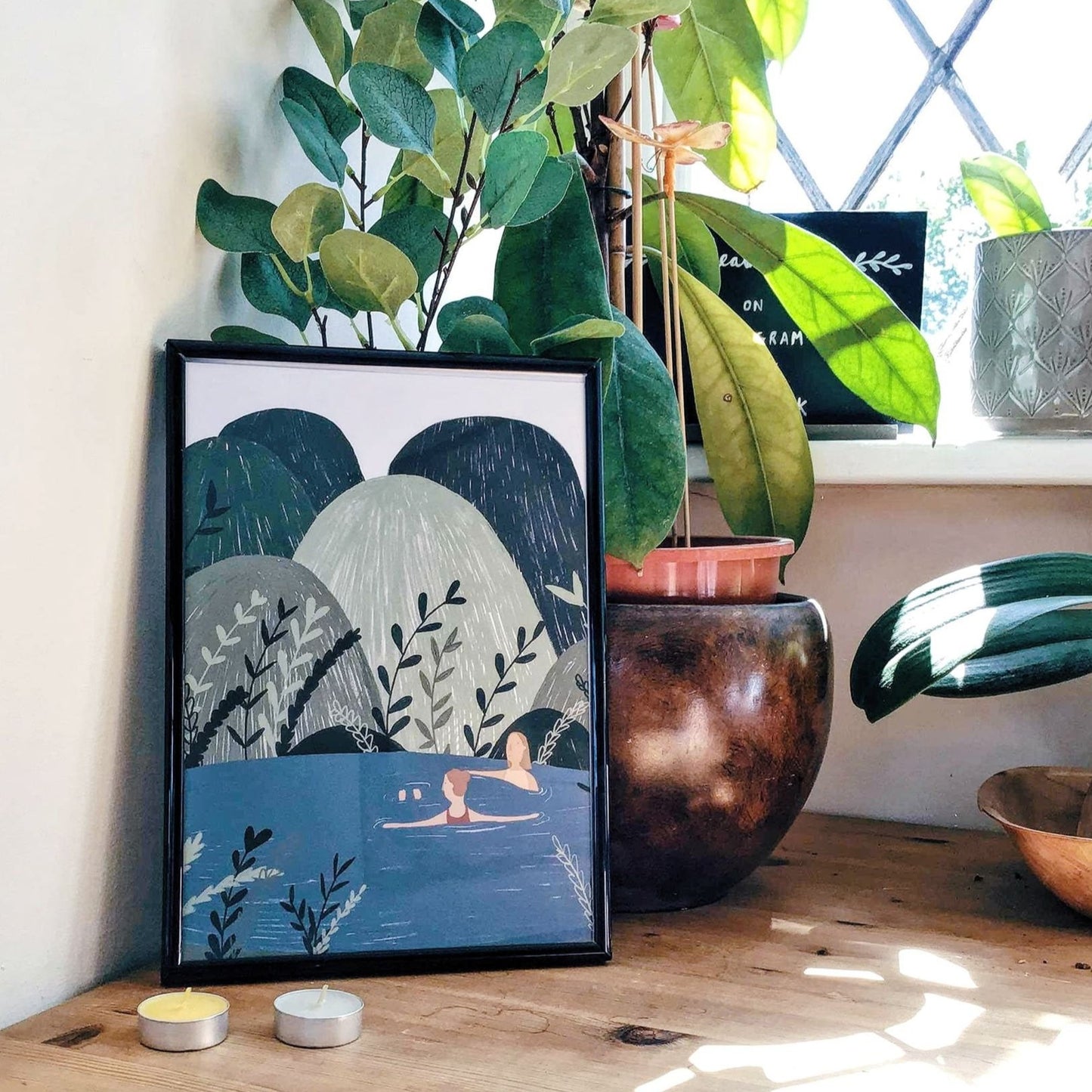Wild Swimming Art Print