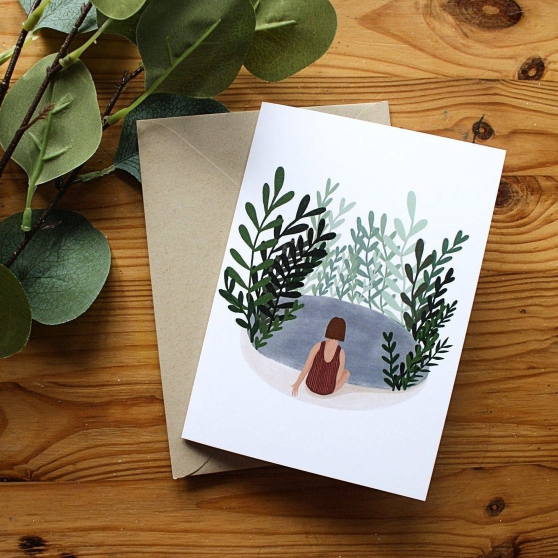 Set of 2 Wild Swimming Greeting Cards