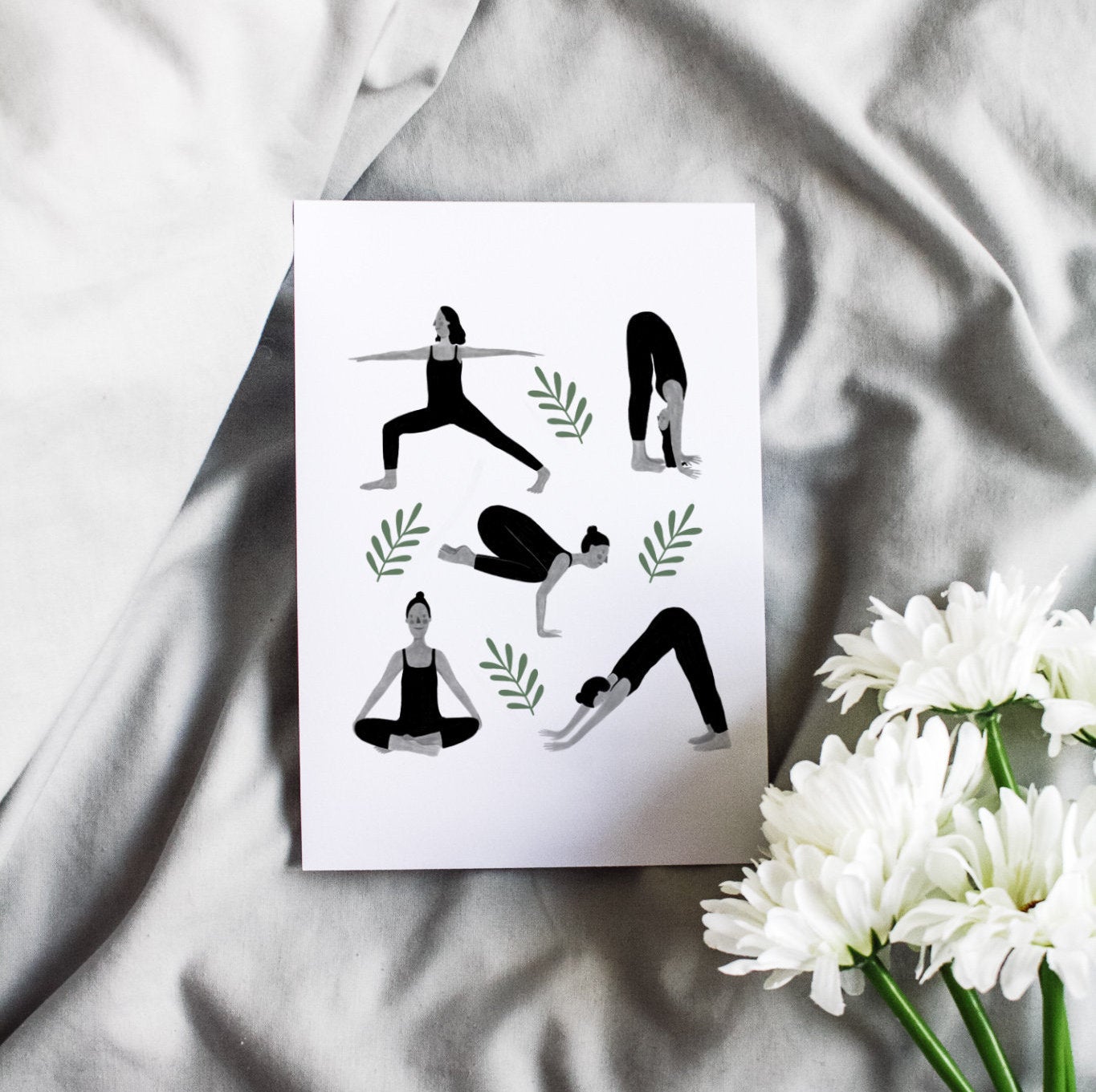 Yoga Poses Art Print