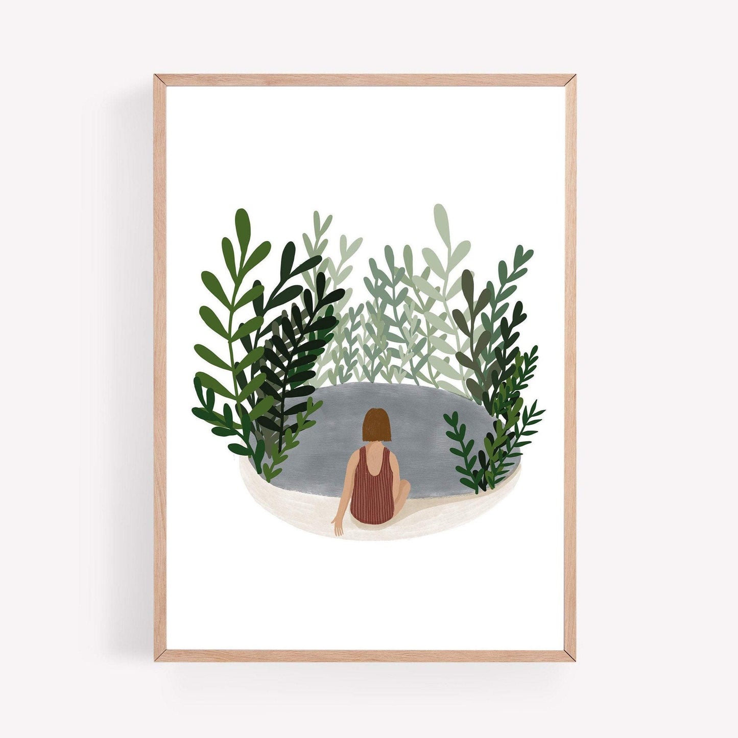 Wild Swimming Pond Art Print