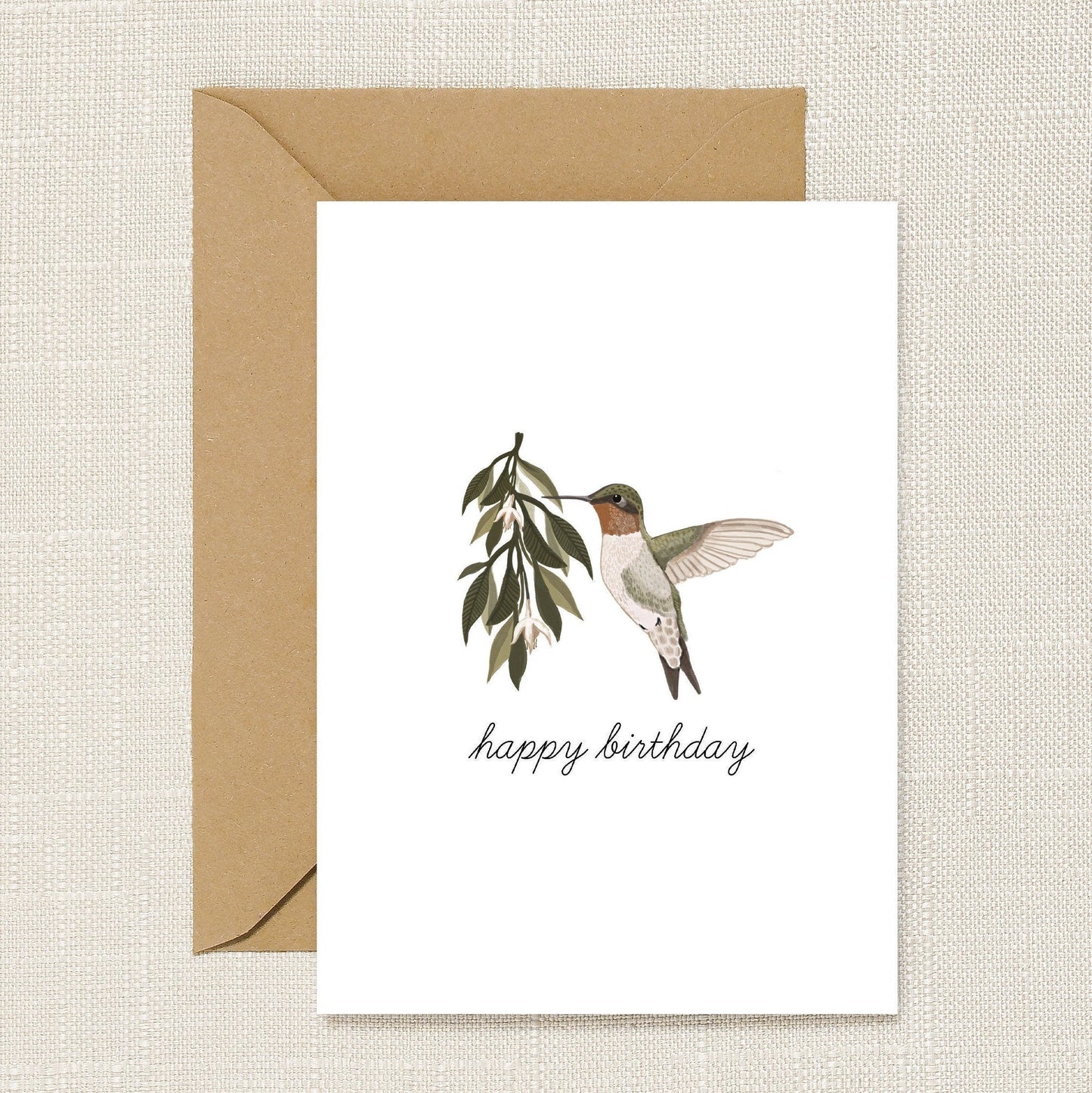 Hummingbird Birthday Card