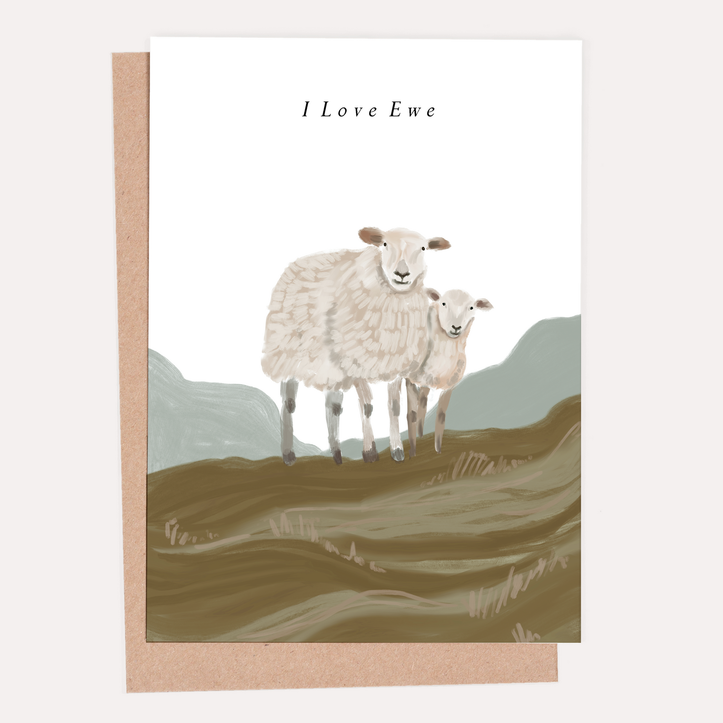 I Love Ewe Greeting Card