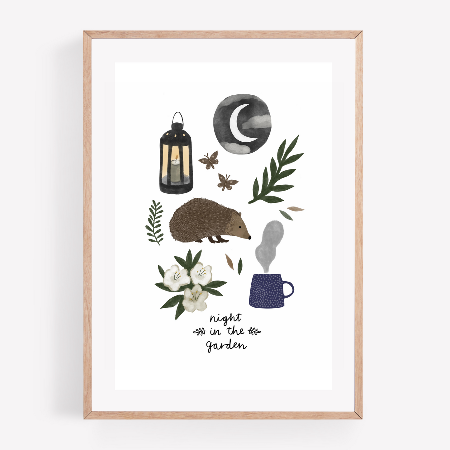 Night in the Garden Art Print