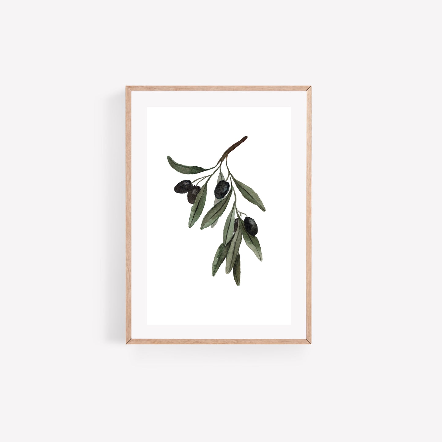 Olive Branch Watercolour Art Print