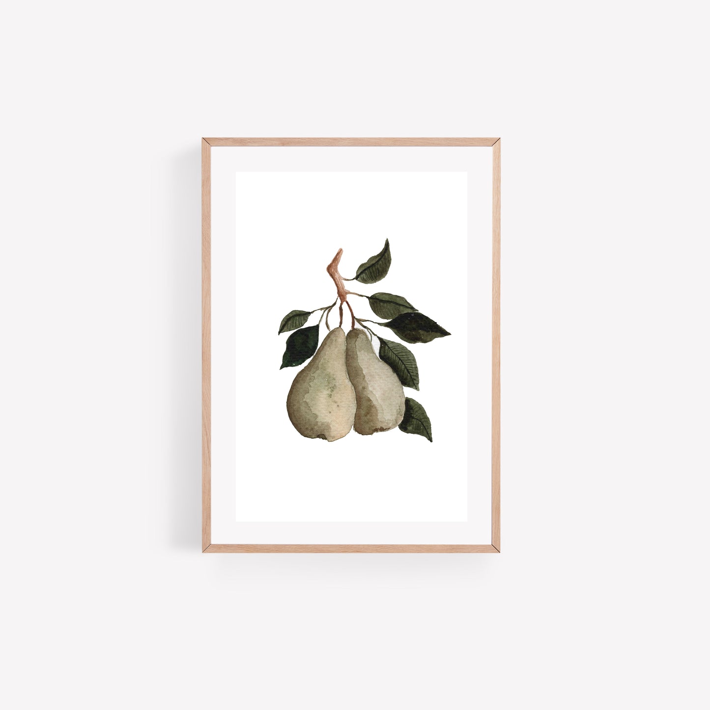 Pear Watercolour Art Print