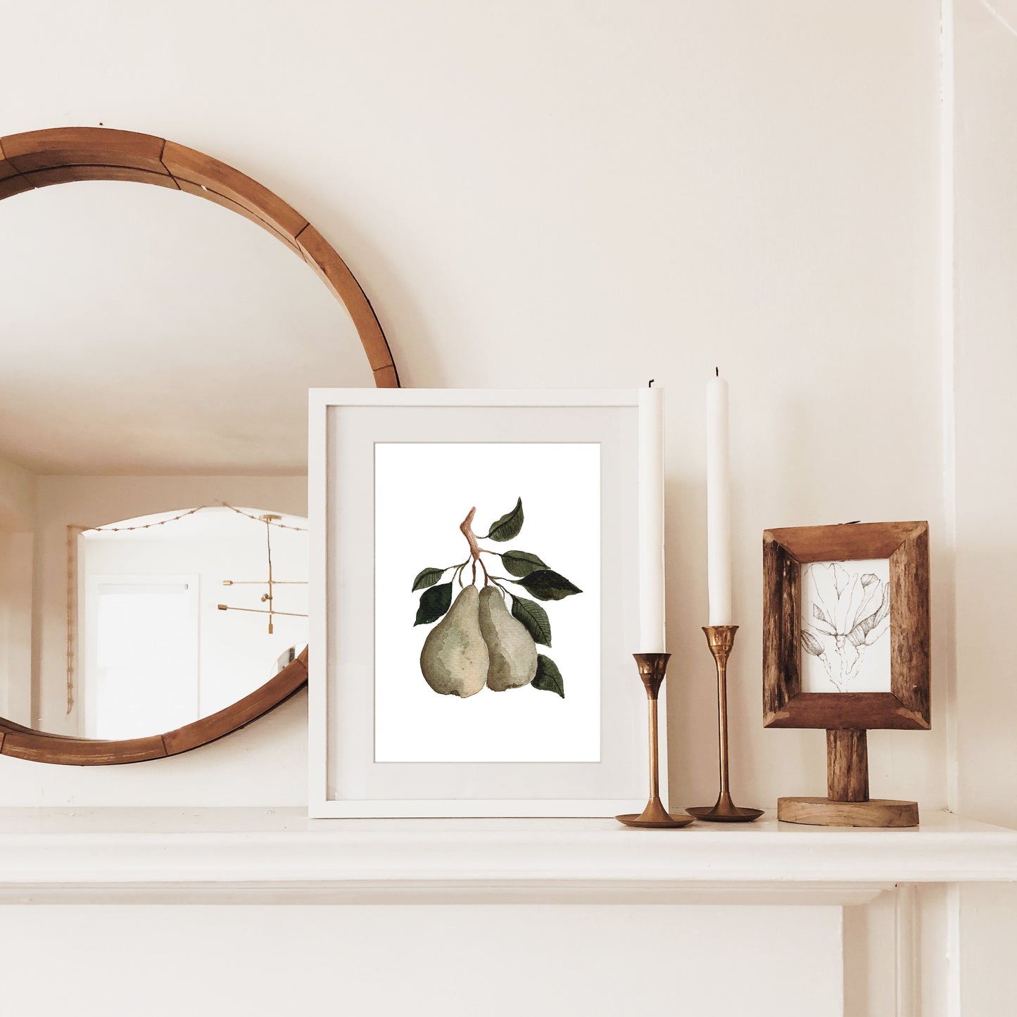 Pear Watercolour Art Print