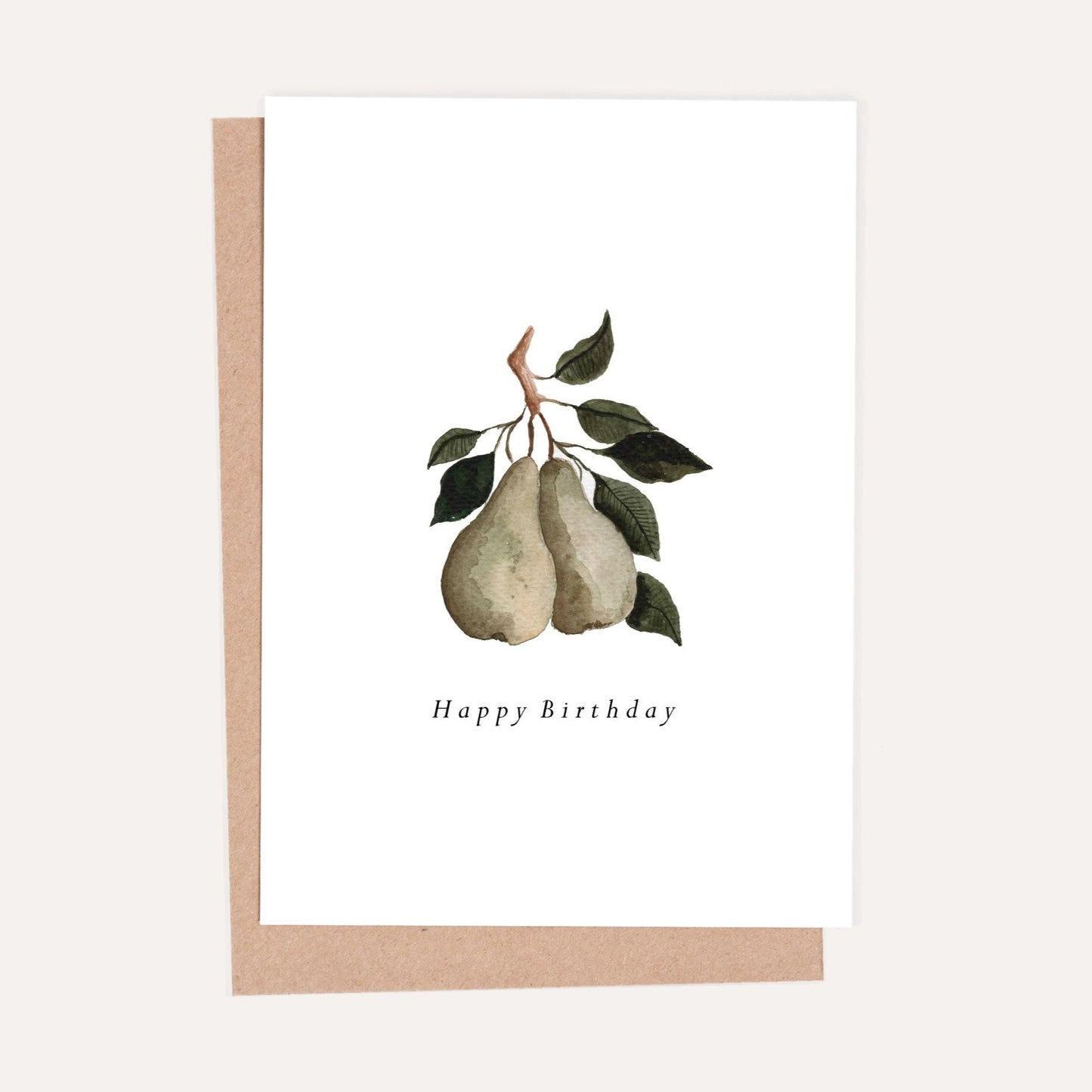 Pear Fruit Birthday Card