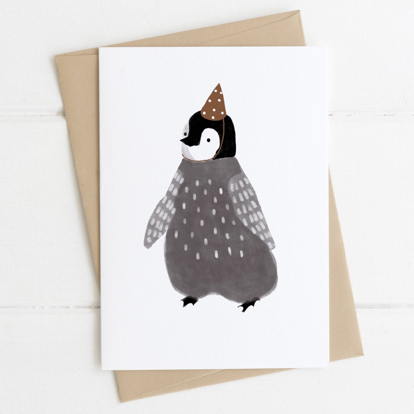 Penguin in Party Hat Card