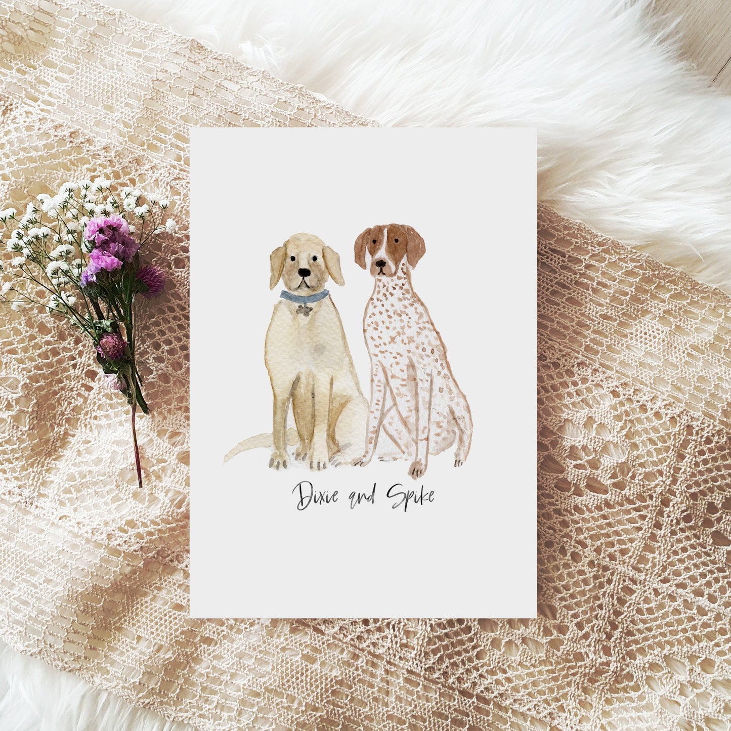 Watercolour Mini Pet Portrait