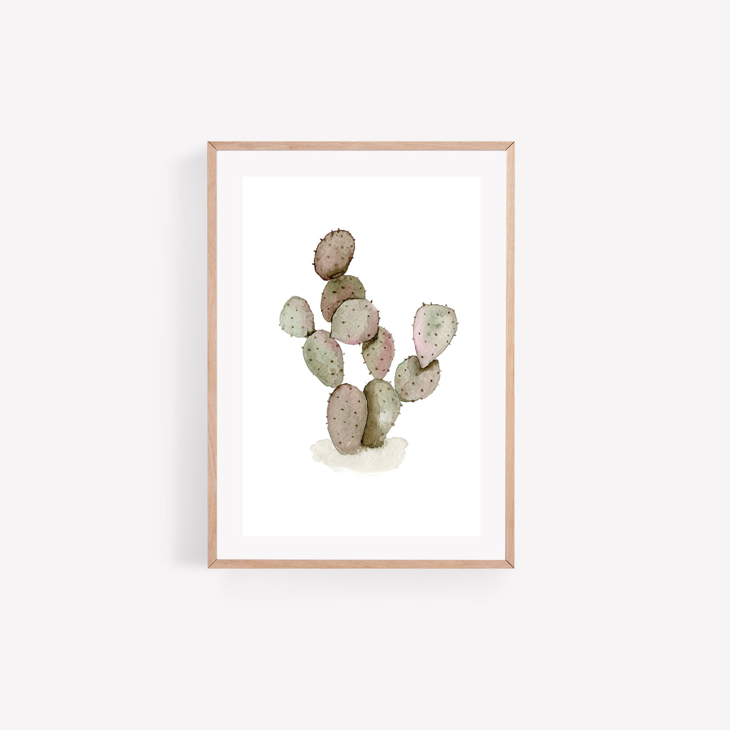 Prickly Pear Cactus Watercolour Art Print