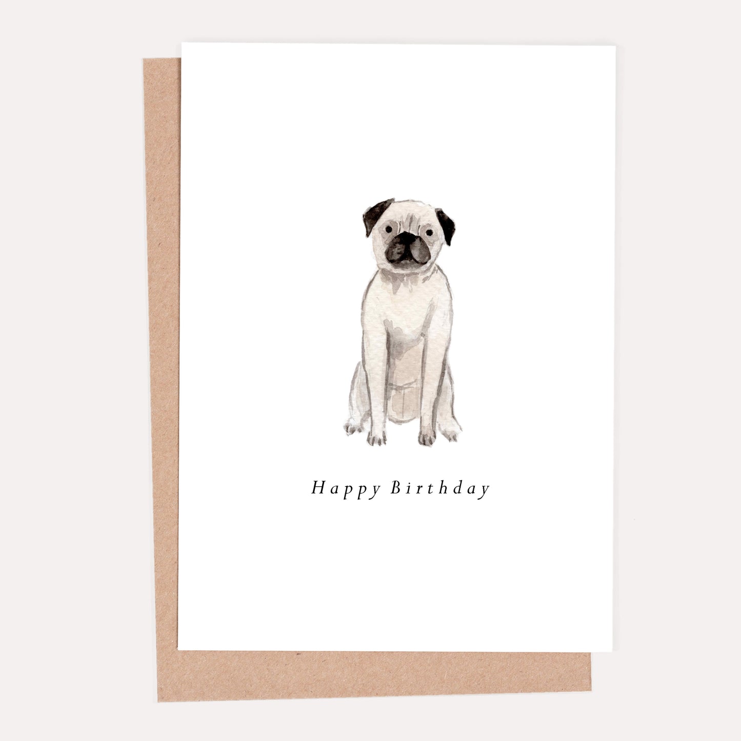 Pug Birthday Card