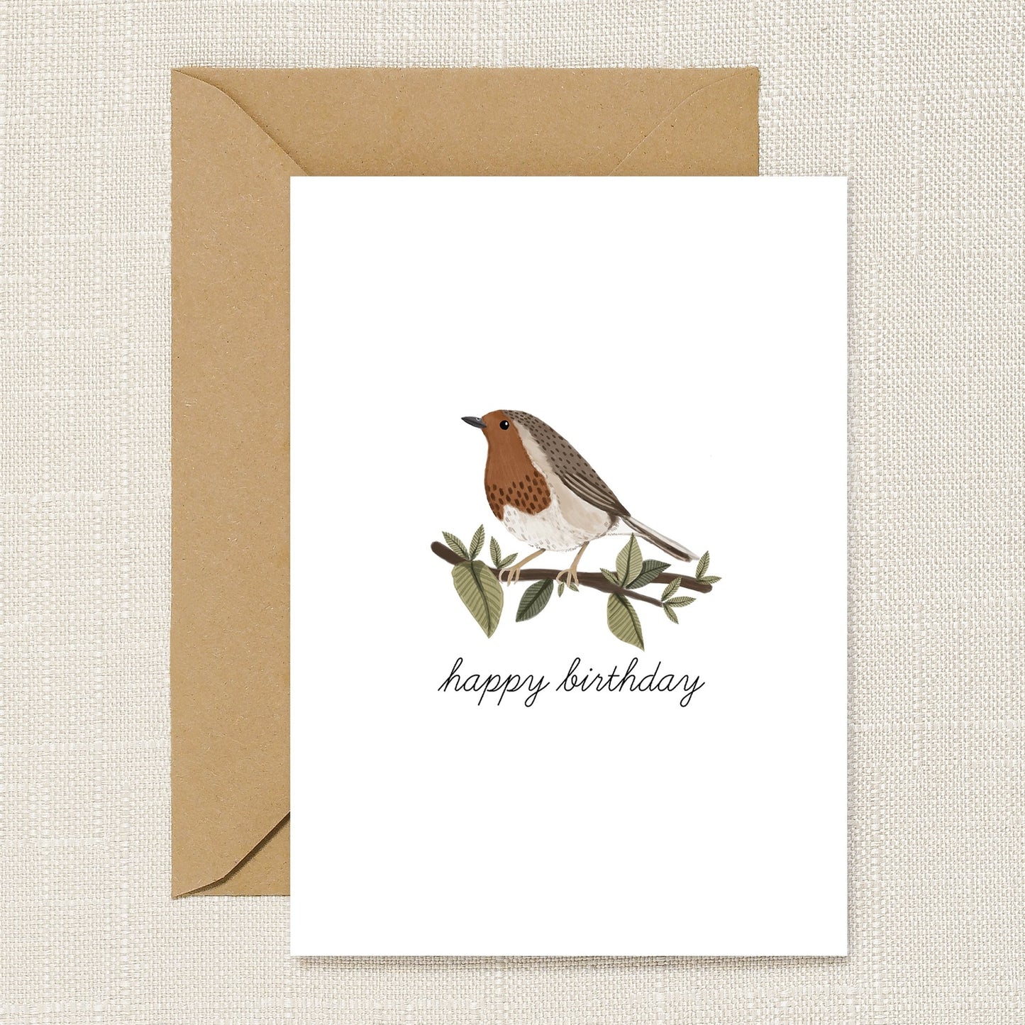 Robin Birthday Card