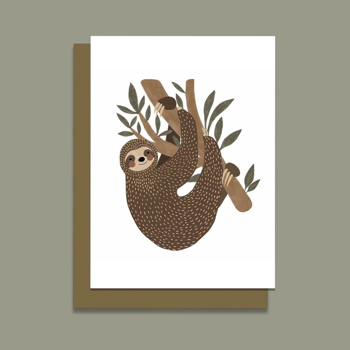 Sloth Greeting Card