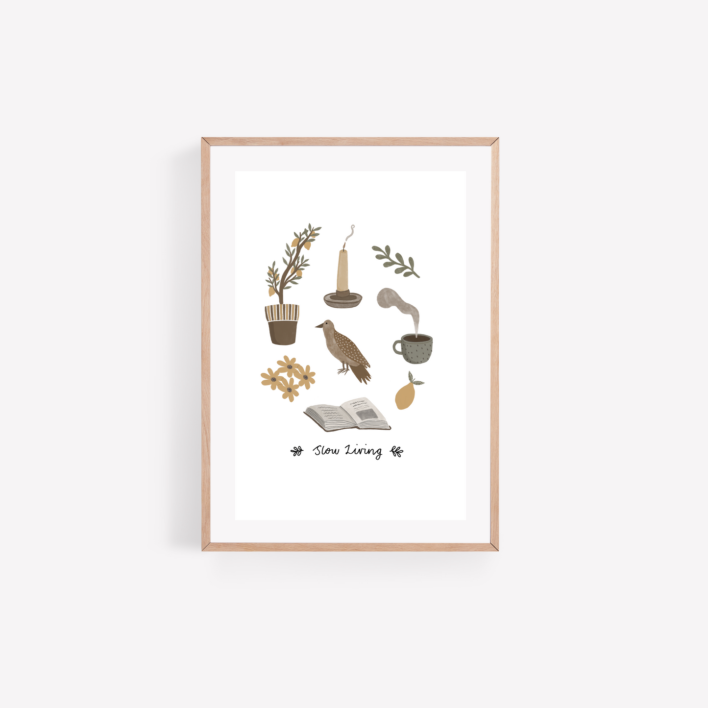Slow Living Art Print