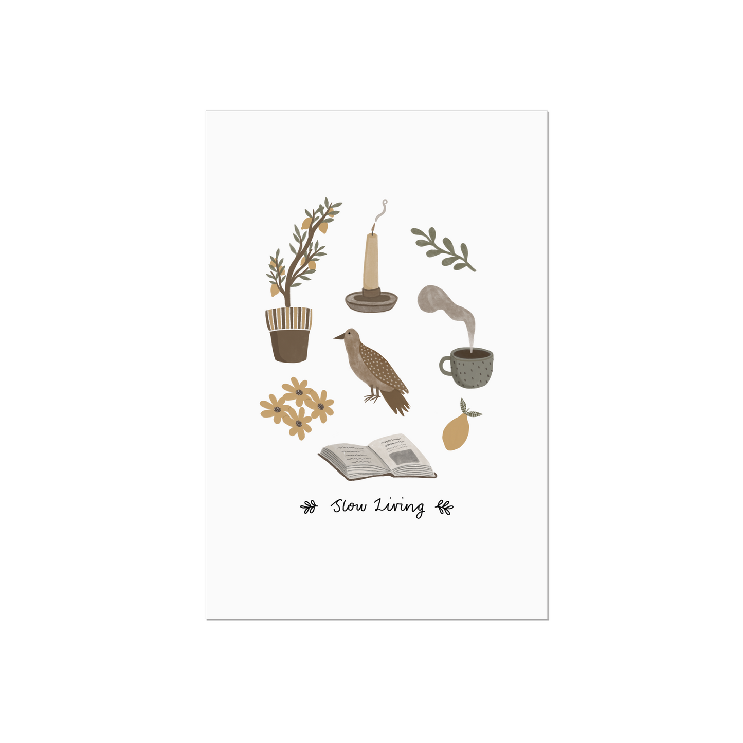 Slow Living Art Print