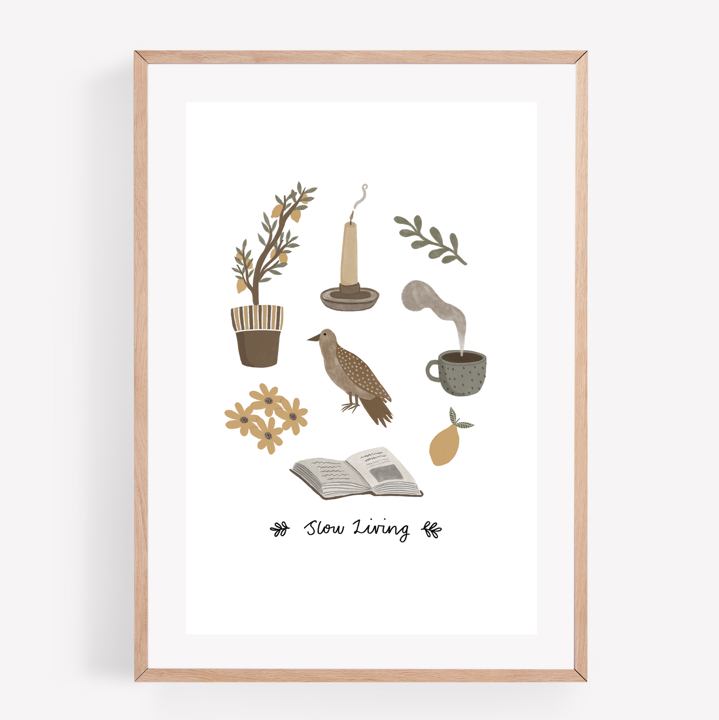 Slow Living Art Print