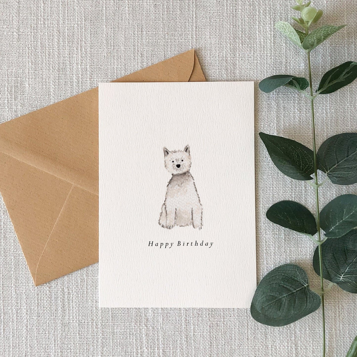 West Highland Terrier Birthday Card