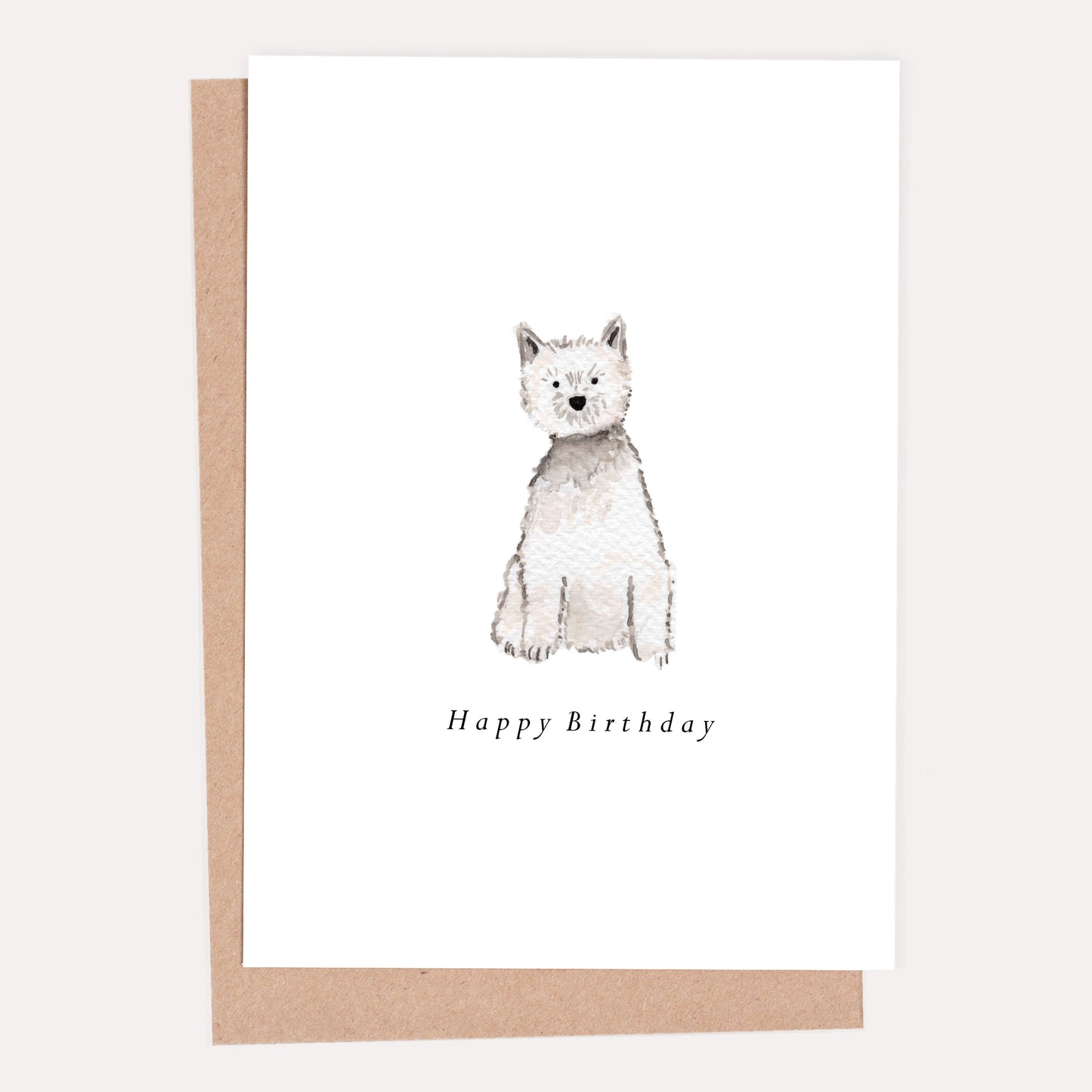 West Highland Terrier Birthday Card