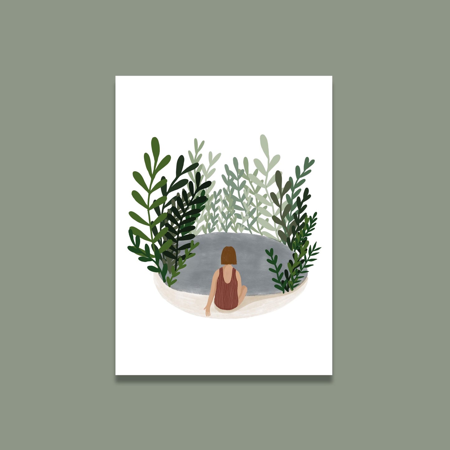 Wild Swimming Pond Art Print