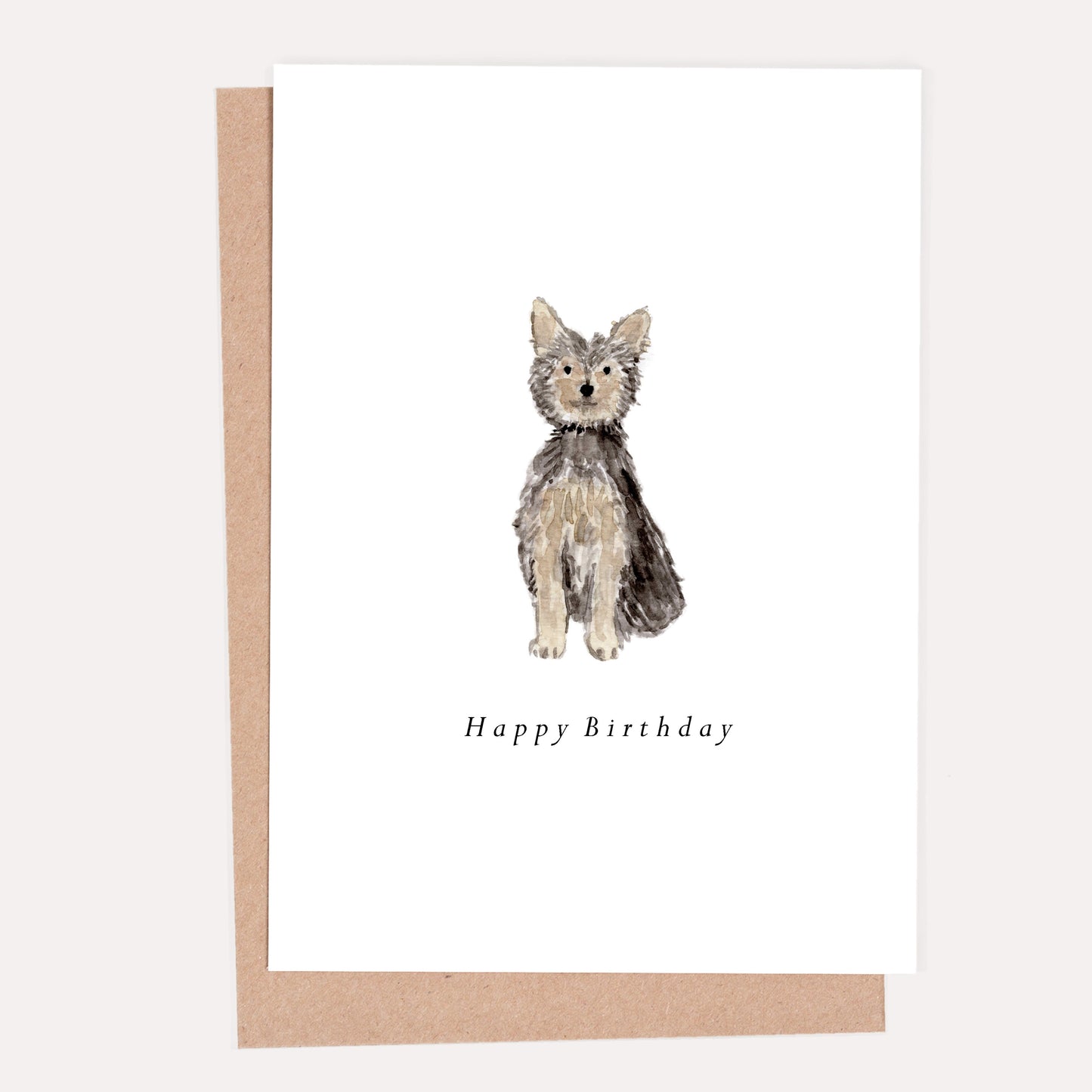 Yorkshire Terrier Birthday Card