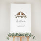 Love Birds Wedding Welcome Sign