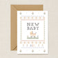 New Baby Illustrated Cross Stitch Greeting Card